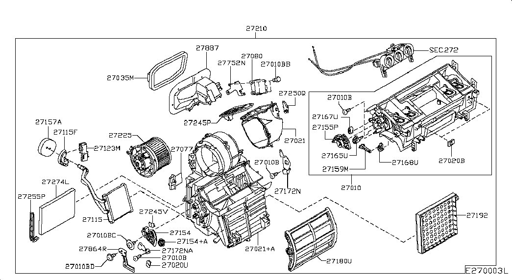 Infiniti 27277-EN000 - Filtru, aer habitaclu aaoparts.ro