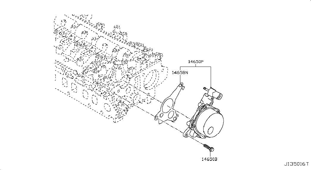 NISSAN 1465800QAB - Garnitura, pompa vacuum aaoparts.ro