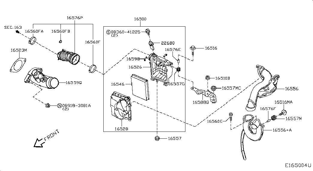 NISSAN 22680-1MB0A - Senzor debit aer aaoparts.ro