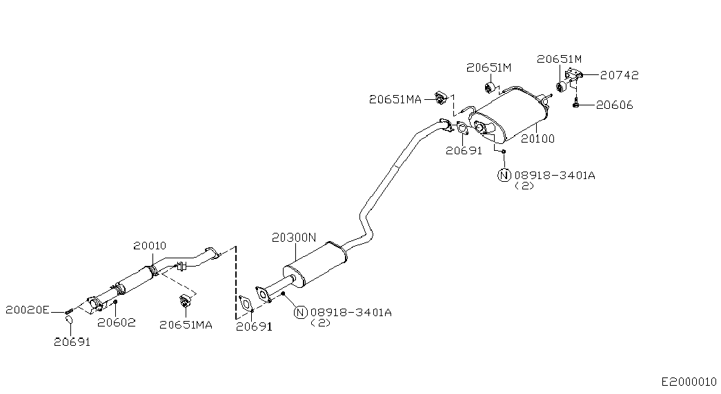 NISSAN 20651-BM410 - Cuzinet, stabilizator aaoparts.ro