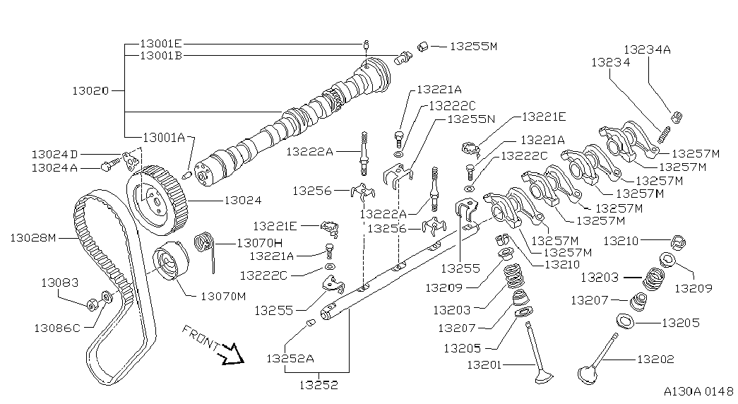 FORD 13207-D0100 - Etansare, supape aaoparts.ro