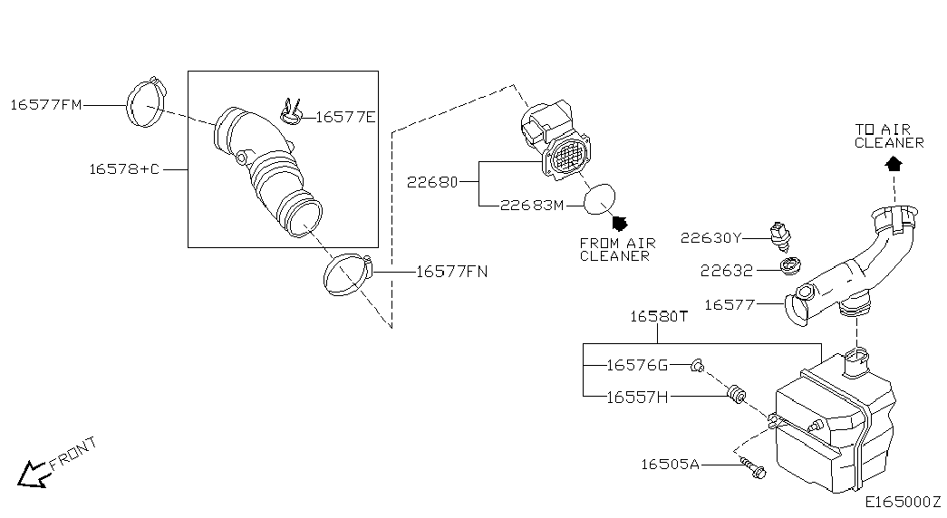 NISSAN 226807J500 - Senzor debit aer aaoparts.ro