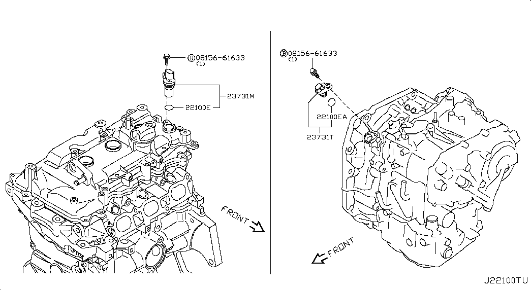 NISSAN 23731 1HC1A - Senzor impulsuri, arbore cotit aaoparts.ro