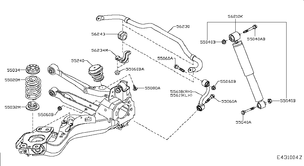 NISSAN 55619-JD01A - Brat / bieleta suspensie, stabilizator aaoparts.ro