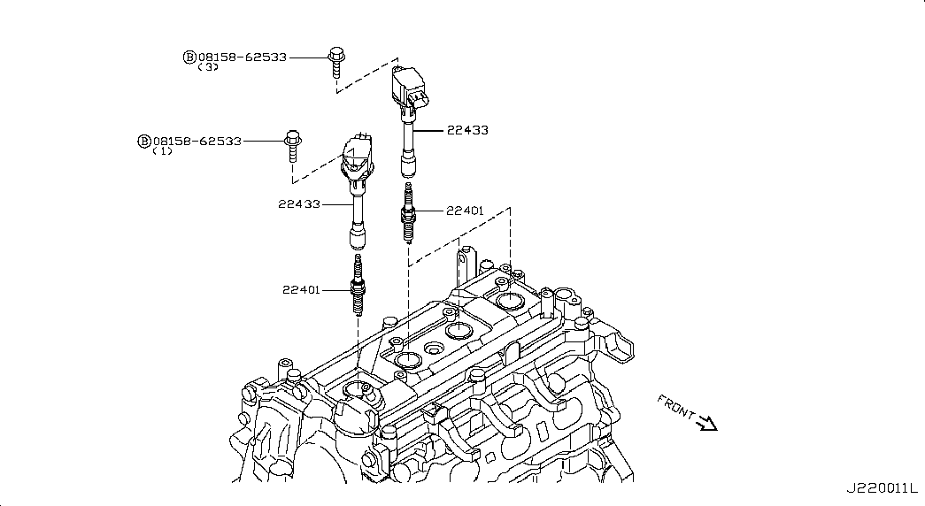 NISSAN 22401 JD01B - Bujii aaoparts.ro