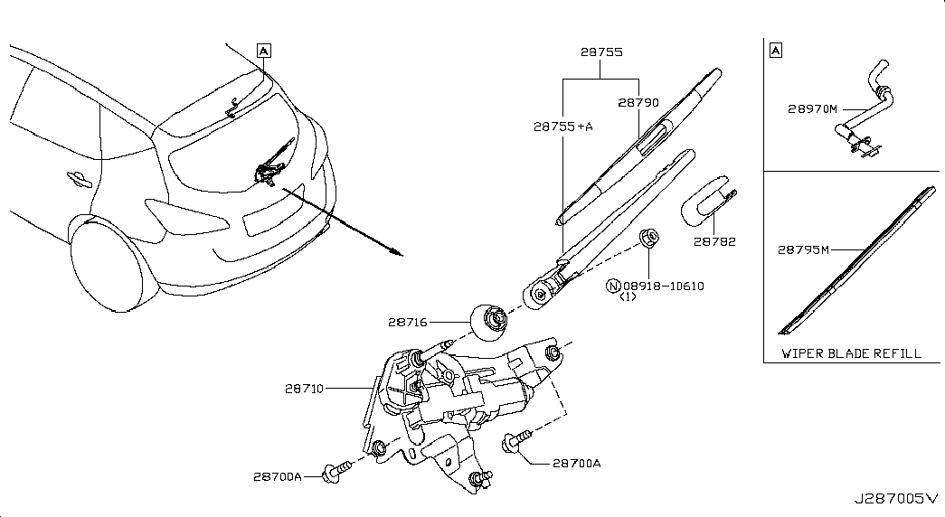 NISSAN 28790-CN000 - Lamela stergator aaoparts.ro