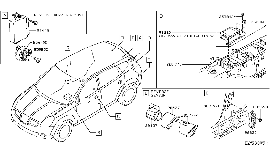 NISSAN 28438-BG00A - Sensor, ajutor parcare aaoparts.ro