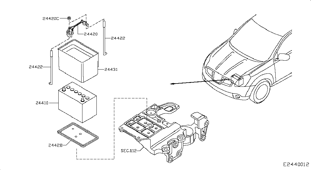 NISSAN 24410JD11A - Baterie de pornire aaoparts.ro