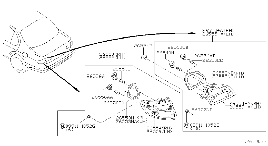 NISSAN 2627189913 - Bec incandescent aaoparts.ro