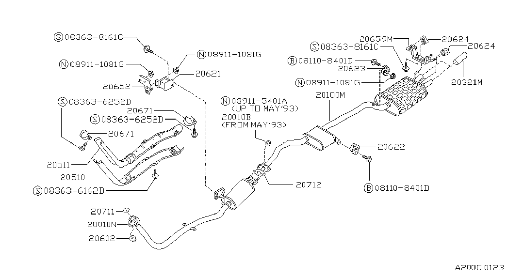 NISSAN 2065050A00 - Cuzinet, stabilizator aaoparts.ro
