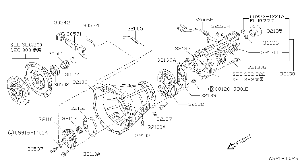 NISSAN 32136U0100 - Simering, cutie automata aaoparts.ro