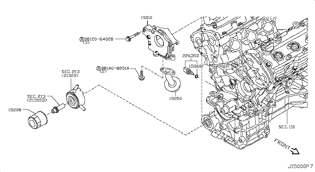 DONGFENG (DFL) 15208-65F0B - Filtru ulei aaoparts.ro