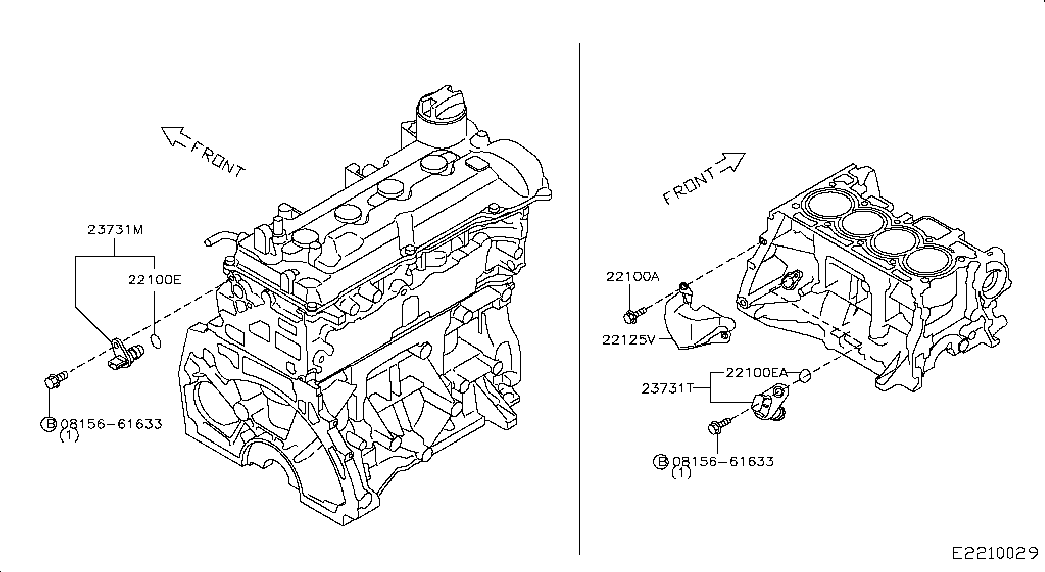 NISSAN 23731 1KT0A - Senzor impulsuri, arbore cotit aaoparts.ro