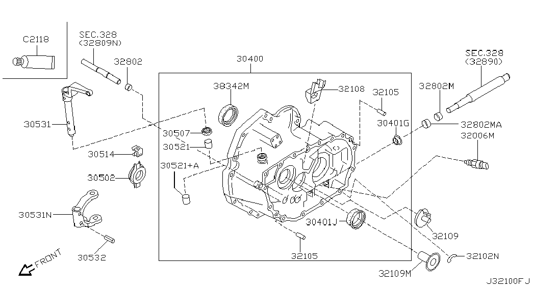 NISSAN 30502-53J05 - Rulment de presiune aaoparts.ro