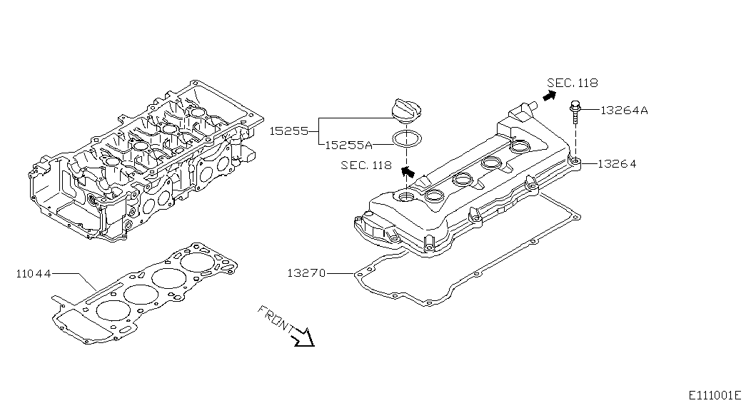 NISSAN 13270-9F600 - Garnitura, capac supape aaoparts.ro