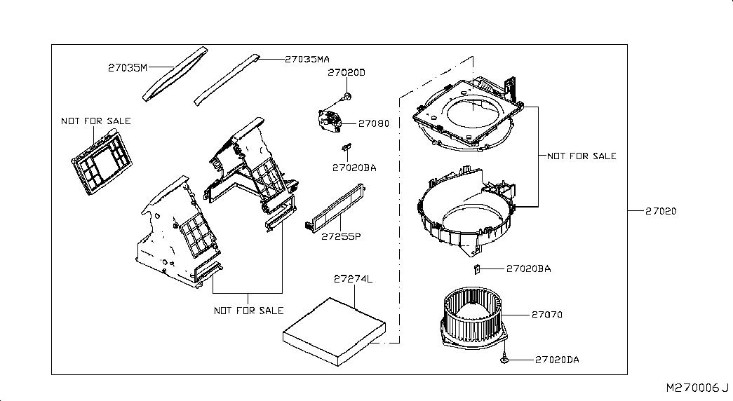 NISSAN 27277-4KJ0A - Filtru, aer habitaclu aaoparts.ro