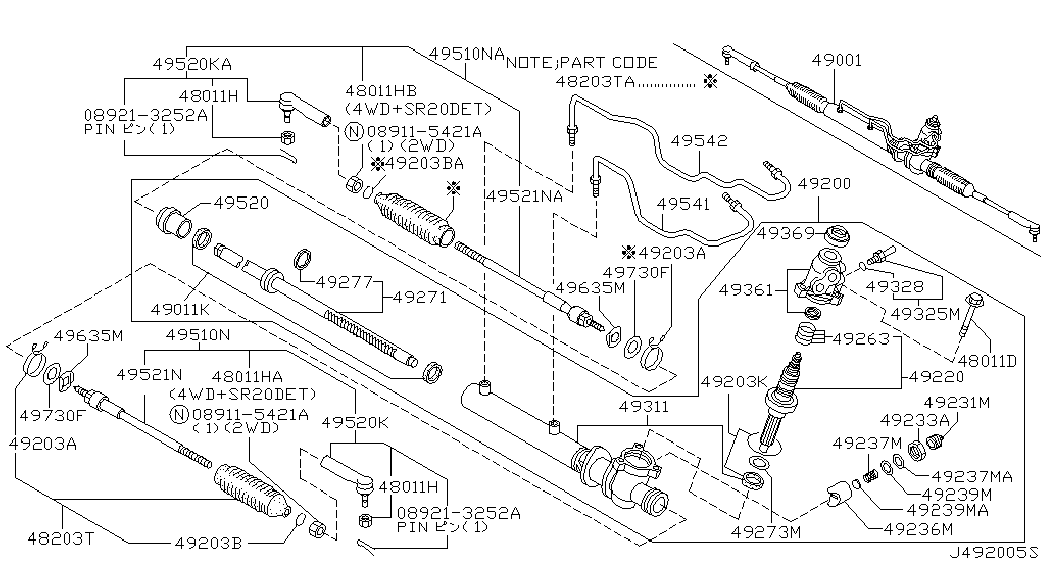 NISSAN 48520-50Y25 - Cap de bara aaoparts.ro