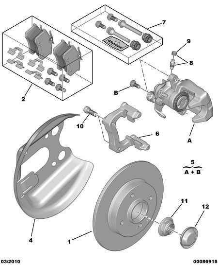 PEUGEOT 4254 28 - Set placute frana,frana disc aaoparts.ro