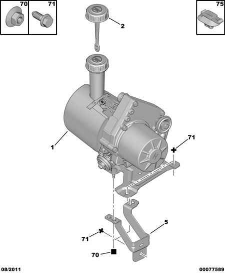 CITROËN/PEUGEOT 4007 ZN - Pompa hidraulica, sistem de directie aaoparts.ro