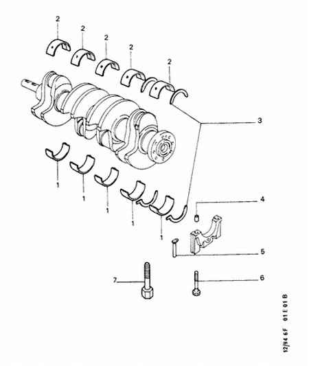 PEUGEOT 0113 H2 - Set rulemt arbore cotit aaoparts.ro