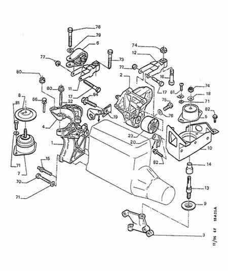 DS 1827 26 - ENGINE MOUNTING BRACKET; RIGHT aaoparts.ro