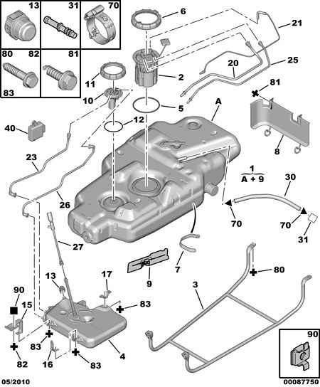 PEUGEOT 1525 V1 - Modul alimentare combustibil aaoparts.ro