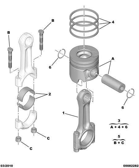PSA 0640 X1 - Set segmenti piston aaoparts.ro