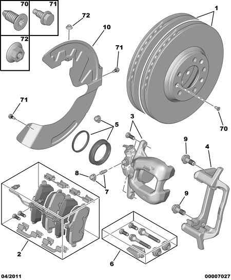 CITROËN 4254 78 - Set placute frana,frana disc aaoparts.ro