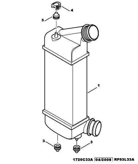 PSA 0384.J9 - Intercooler, compresor aaoparts.ro