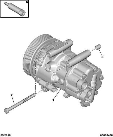 CITROËN/PEUGEOT 6453 WQ - Compresor, climatizare aaoparts.ro