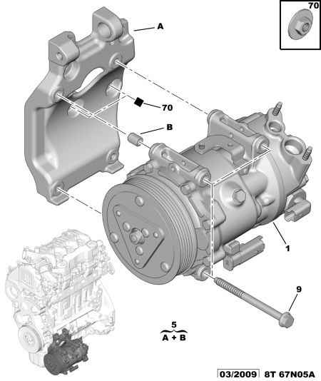 PEUGEOT (DF-PSA) 6487 34 - Compresor, climatizare aaoparts.ro