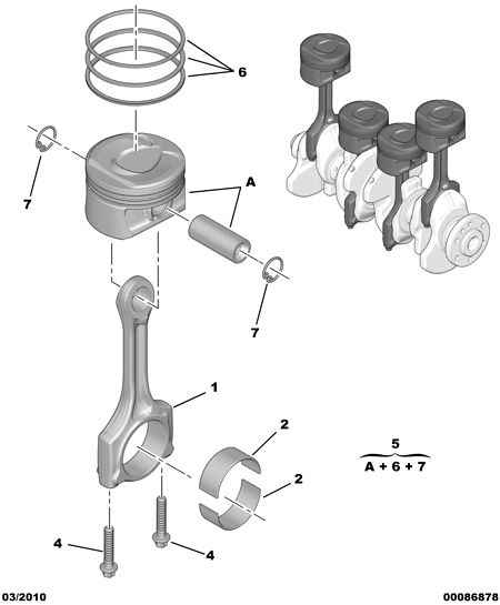 PSA 0640 T6 - Set segmenti piston aaoparts.ro
