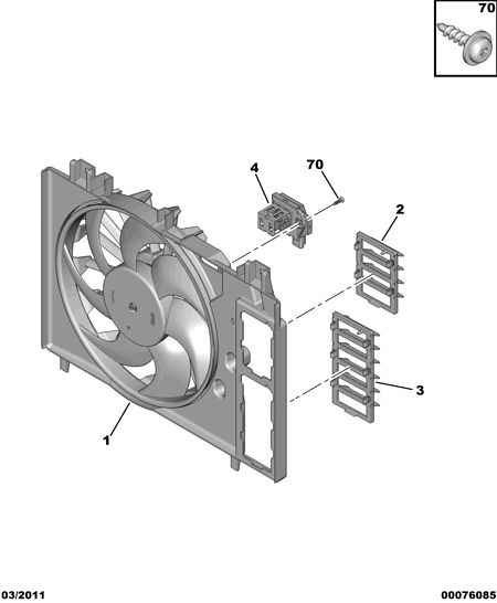 PSA 1267 J6 - Rezistor, ventilator habitaclu aaoparts.ro