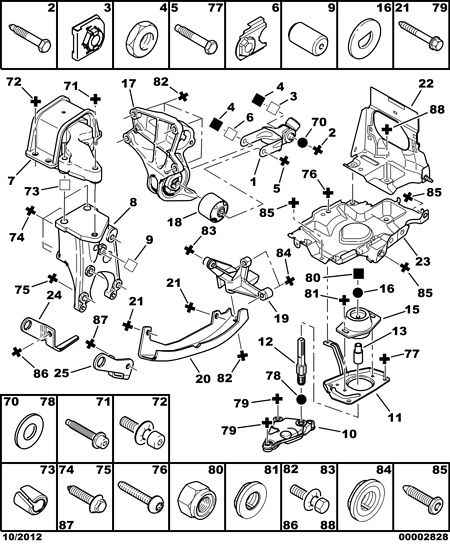 CITROËN/PEUGEOT 1807.P9 - Suport motor aaoparts.ro