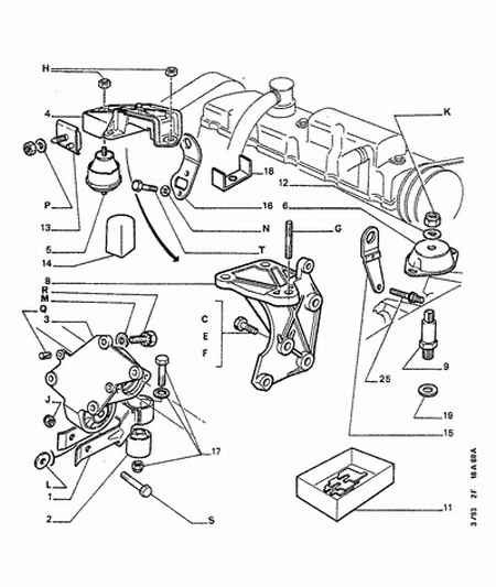 PEUGEOT 1854 16 - Suport motor aaoparts.ro