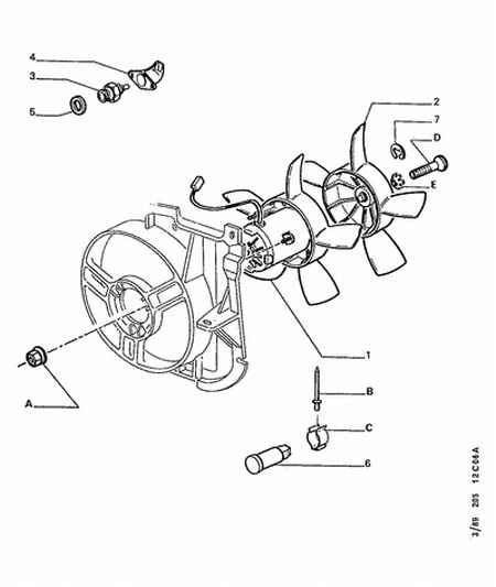 PSA 1264.16 - Comutator temperatura, ventilator radiator aaoparts.ro