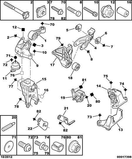 DS 1807 W7 - ENGINE MOUNTING BRACKET; RIGHT aaoparts.ro