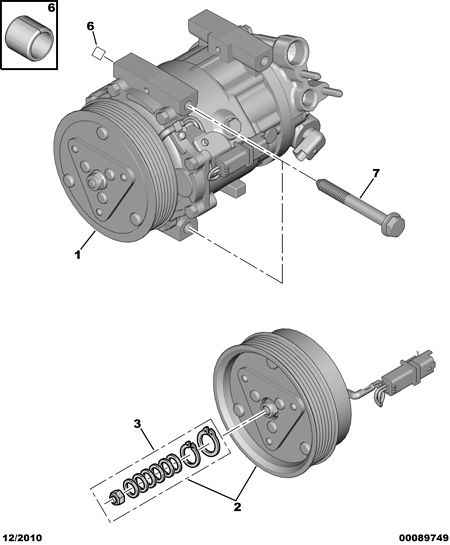 CITROËN 6453.WY - Compresor, climatizare aaoparts.ro