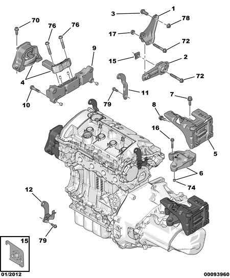 PSA 1839 J7 - Suport motor aaoparts.ro