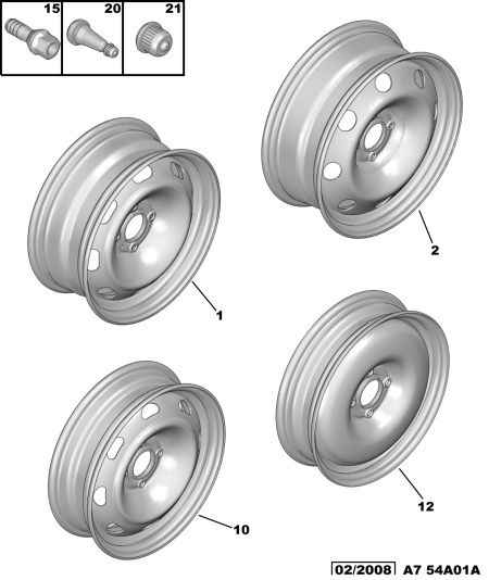 Opel 5405.66 - WHEEL MOUNTING SCREW aaoparts.ro