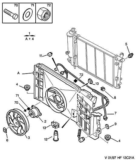 PSA 1253.66 - Ventilator, radiator aaoparts.ro