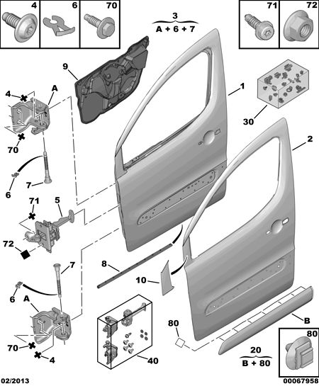 PEUGEOT 9181 P2 - Fixare usa aaoparts.ro