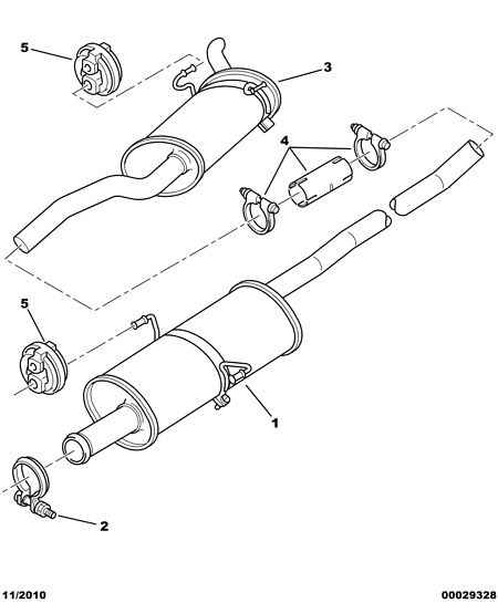 CITROËN 1713.58 - Conector teava, sistem de esapament aaoparts.ro