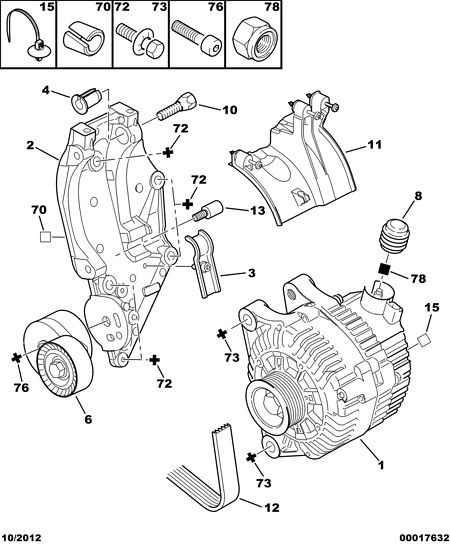 CITROËN 5751.F6 - Intinzator curea, curea distributie aaoparts.ro