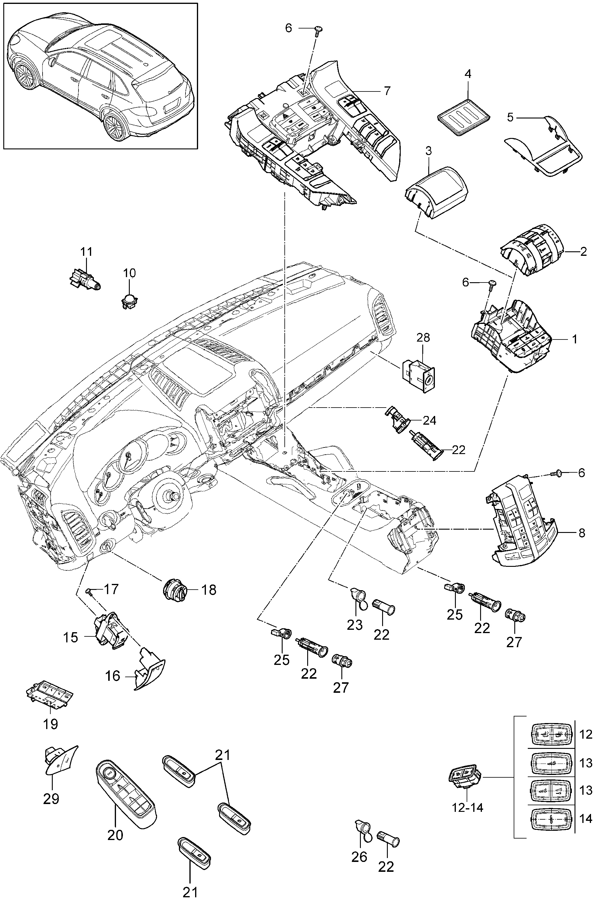 VAG 7PP959858H - Comutator,macara geam aaoparts.ro