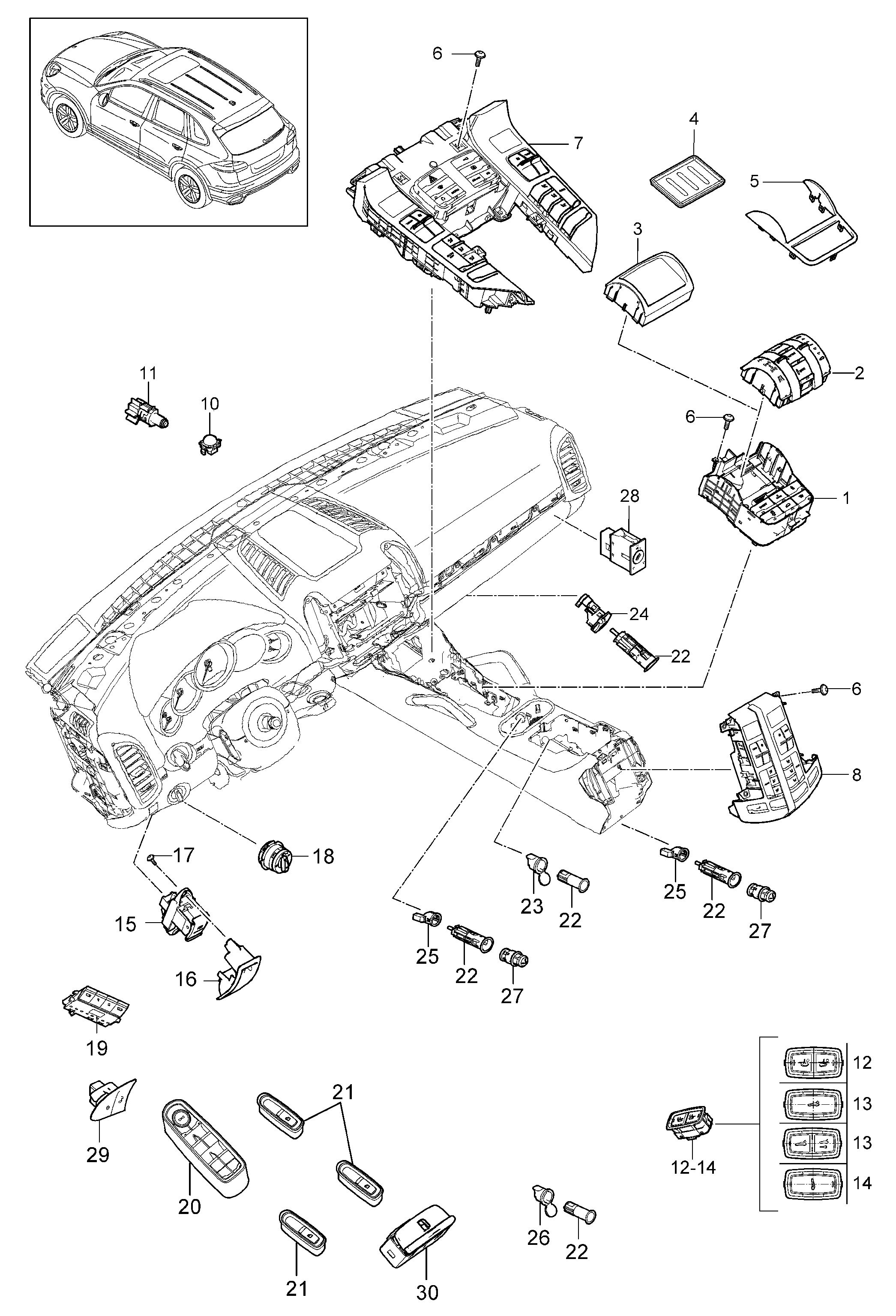 VAG 7PP959858AF - Comutator,macara geam aaoparts.ro