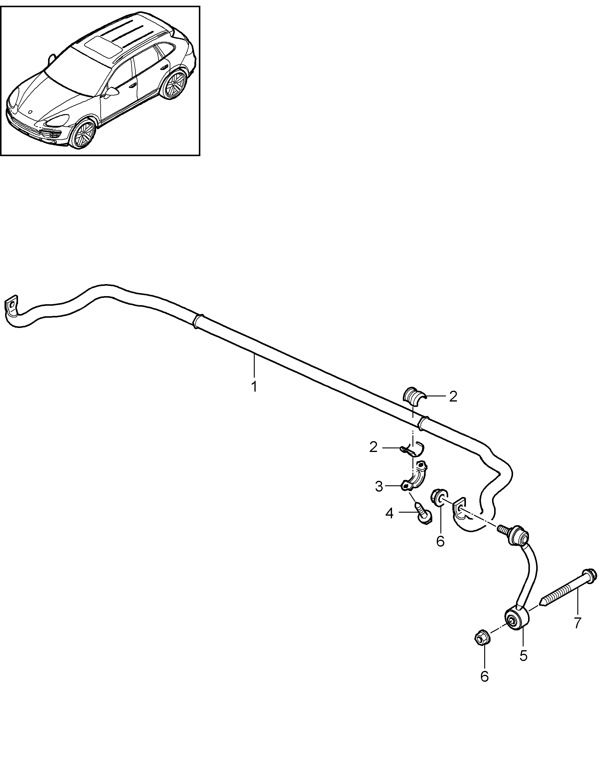 VAG 95533379250 - Cuzinet, stabilizator aaoparts.ro