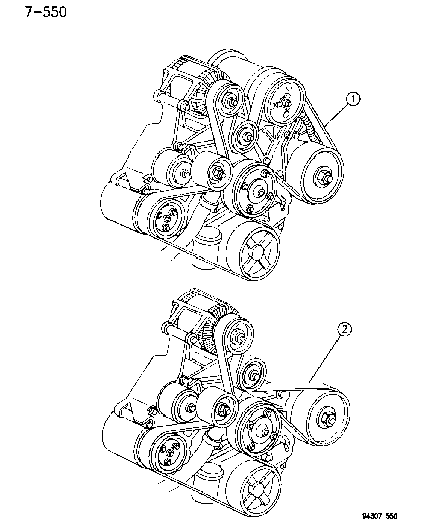 Dodge 5304 1068 - Curea transmisie cu caneluri aaoparts.ro