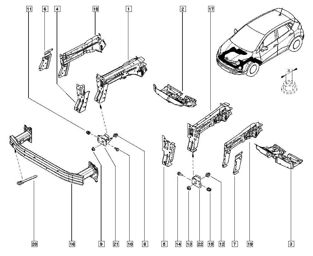 RENAULT 752107246R - Suport,tampon aaoparts.ro