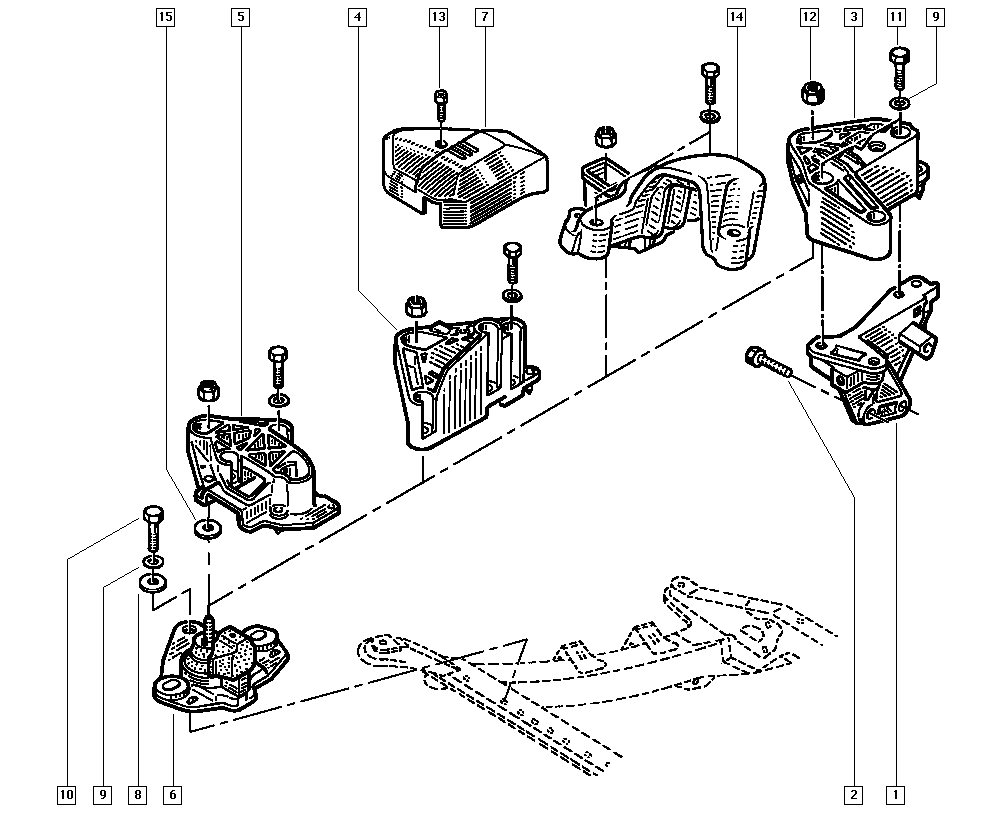 RENAULT 82 00 277 791 - Suport motor aaoparts.ro